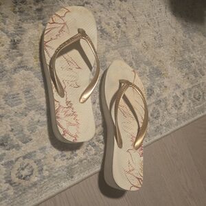 Havaianas Gold and Cream Sandals